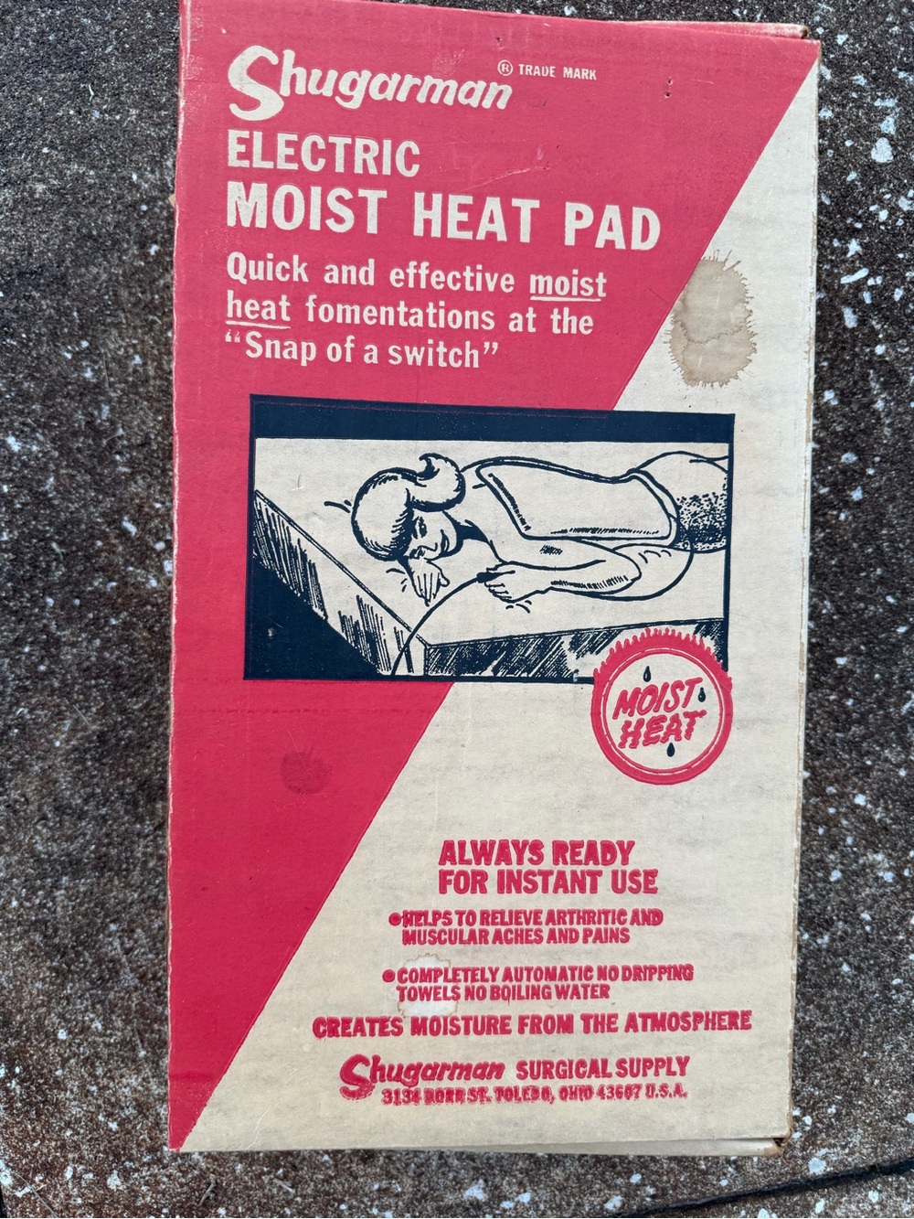 Vintage, Sugarman Electric Moist Heat Pad - EUC